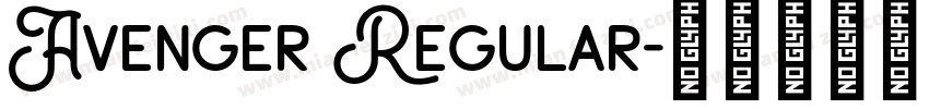 Avenger Regular字体转换